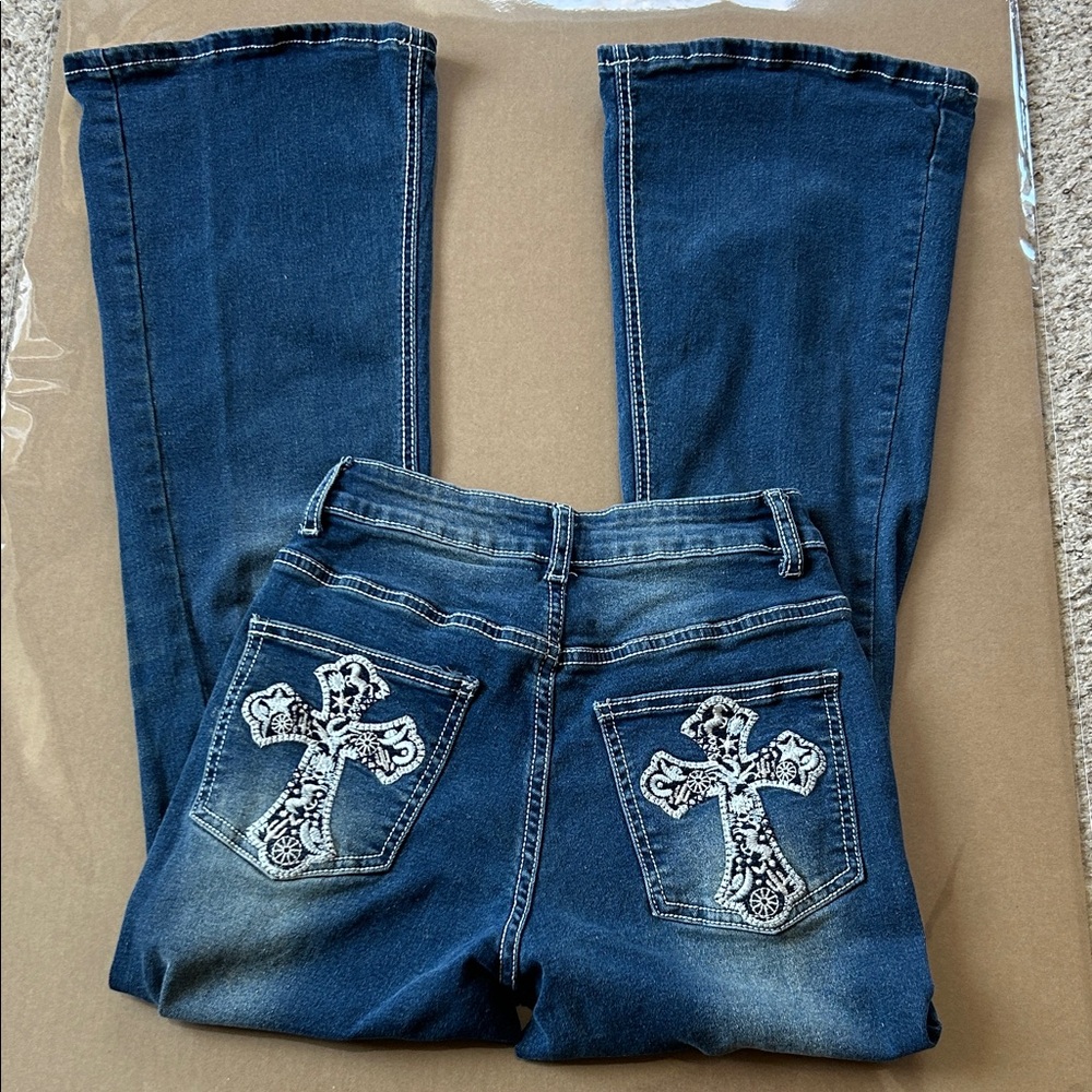 Romwe y2k style flare jeans xs